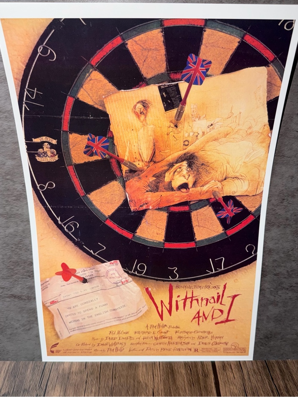 Withnail and I Art Poster - Vintage Black & Beige Home Art Print 11x17”